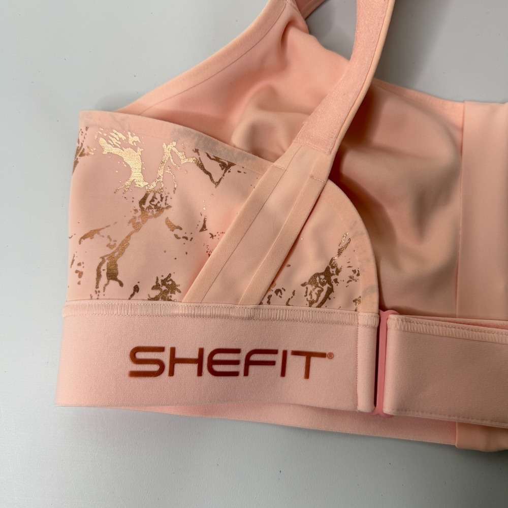 (2) SHEFIT FLEX Blush Sports Bra Size 3Luxe Supportive Activewear Medium Impact - Picture 12 of 14